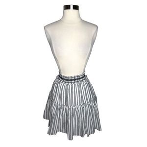 Broome Street x Kate Spade New York Striped Ruffle Mini Skirt - Size Small